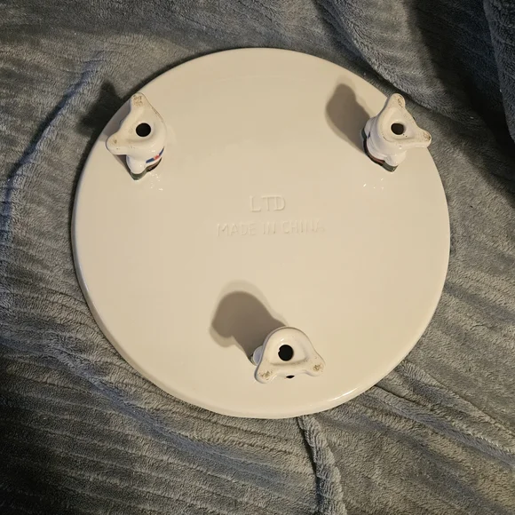 Snowflake & Snowmen Ceramic Cake Stand - Picture 4 of 5